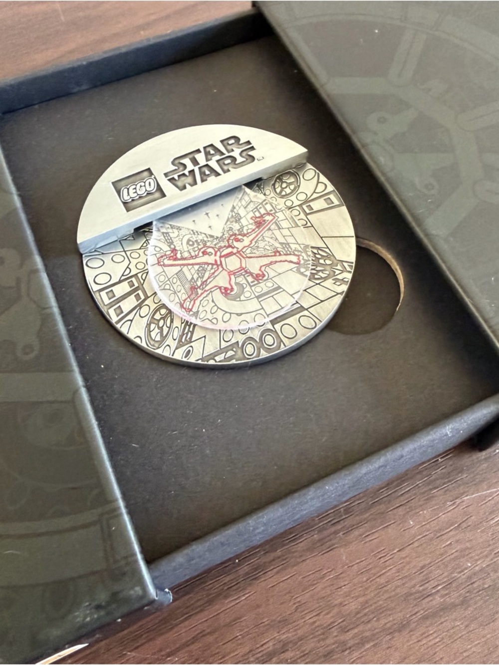 LEGO Star Wars Collectible X-Wing Silver Coin Limited Edition with Original Box